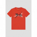 Camiseta Slim Fit de Punto de Algodón con Logotipo Estampado de ANTONY MORATO