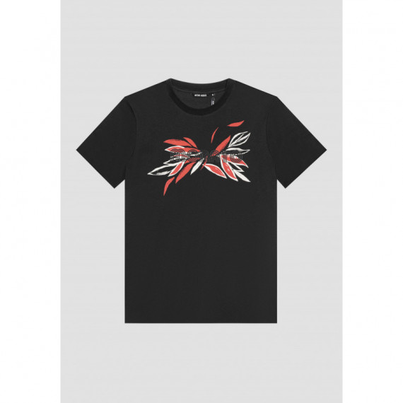 Camiseta Slim Fit de Punto de Algodón con Logotipo Estampado de ANTONY MORATO