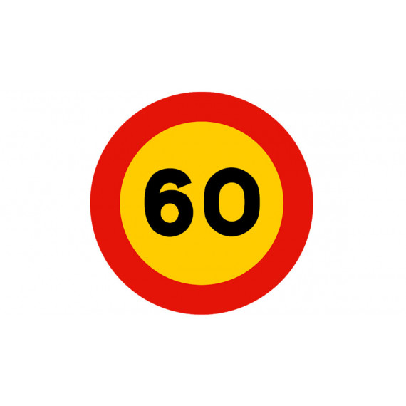 Señal Velocidad Maxima 60 Bolsa