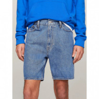 Pantalones Pantalón TOMMY JEANS Vaquero Corto de Corte Dad - Guanxe Atlantic Marketplace