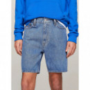 Pantalones Pantalón TOMMY JEANS Vaquero Corto de Corte Dad