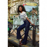 Jerséis y Sudaderas Top LA PETITE ÉTOILE de Punto Murlo Ecru Marine