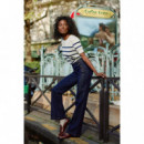 Jerséis y Sudaderas Top LA PETITE ÉTOILE de Punto Murlo Ecru Marine