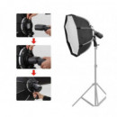 Softbox Triopo KS65 65cm parabólica de apertura rápida Bowens