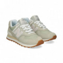 Deportivo Ante+nylon Verde+beige  NEW BALANCE