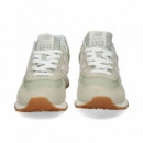 Deportivo Ante+nylon Verde+beige  NEW BALANCE