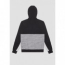 Sudadera con Capucha Regular Fit de Mezcla de Algodón con Cremallera y Logotipo Estampado de ANTONY MORATO