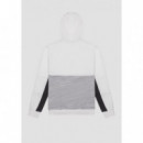 Sudadera con Capucha Regular Fit de Mezcla de Algodón con Cremallera y Logotipo Estampado de ANTONY MORATO