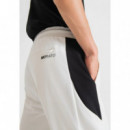 Pantalones Regular Fit de Felpa de Mezcla de Algodón Elástico con Bandas Laterales en Contraste de ANTONY MORATO