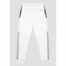 Pantalones Regular Fit de Felpa de Mezcla de Algodón Elástico con Bandas Laterales en Contraste de ANTONY MORATO