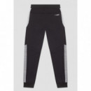 Pantalones Regular Fit de Felpa de Mezcla de Algodón Elástico con Bandas Laterales en Contraste de ANTONY MORATO