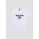 Camiseta Regular Fit 100 % de Algodón con Estampado Space Invaders de ANTONY MORATO