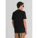 Camiseta Regular Fit 100 % de Algodón con Estampado Space Invaders de ANTONY MORATO