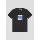 Camiseta Super Slim Fit de Algodón con Logotipo Estampado de Goma de ANTONY MORATO