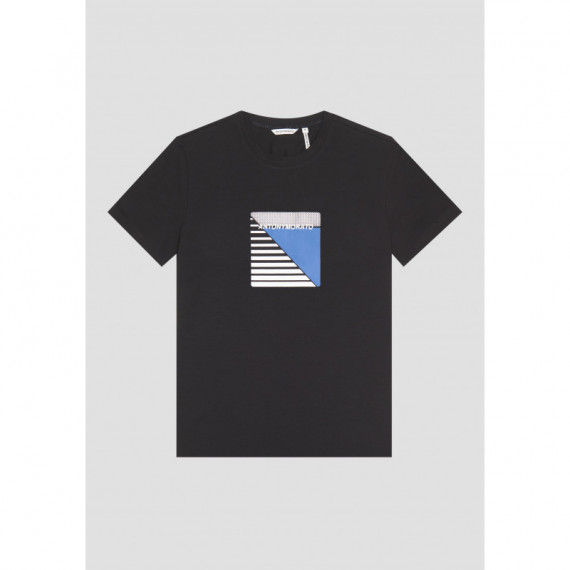 Camiseta Super Slim Fit de Algodón con Logotipo Estampado de Goma de ANTONY MORATO