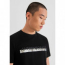 Camiseta Super Slim Fit de Algodón con Logotipo Estampado de Goma de ANTONY MORATO