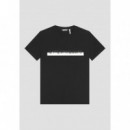 Camiseta Super Slim Fit de Algodón con Logotipo Estampado de Goma de ANTONY MORATO