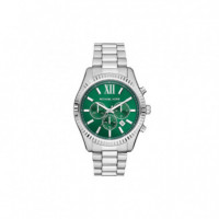Reloj Plateado E/verde  MICHAEL KORS - Guanxe Atlantic Marketplace