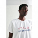 Camisetas Hombre Camiseta ECOALF Melti Blanca