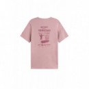 Camisetas Hombre Camiseta ECOALF Surfina Light Mauve