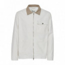 Chaquetas Hombre Chaqueta !SOLID Sdib Zipper Off White