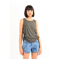 Camisetas Mujer Top LILI SIDONIO Cordón Khaki