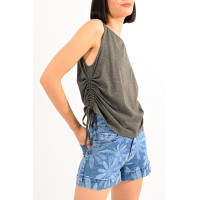 Camisetas Mujer Top LILI SIDONIO Cordón Khaki