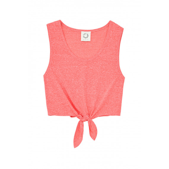 Camisetas Mujer Top LILI SIDONIO Nudo Coral