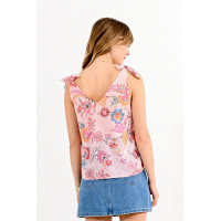 Blusas y Camisas Top MOLLY BRACKEN Estampado Pink Alba