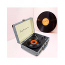 Prixton Tocadisco Grabador con Bluetooth/usb/fm/tf VC400 Fabric Tela Gris  LALO