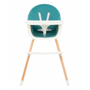 Trona Madera 2 en 1 Nutri Wood Verde Petróleo  KIKKA BOO