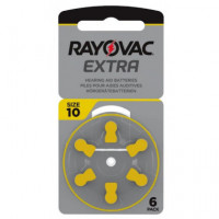 Pila RAYOVAC 10 para Audífonos Pack de 6