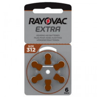 Pila RAYOVAC 312 para Audífonos Pack de 6
