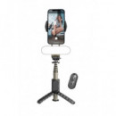 Trípode BLUETOOTH para Móviles con Luz Desmontable UPKB-Q09  ULTRAPIX