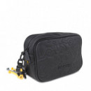 Bandolera Polipiel Negro  LOIS