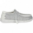 Talon Blanco Wallabee Gris  HEY DUDE
