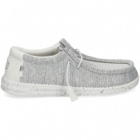 Talon Blanco Wallabee Gris  HEY DUDE