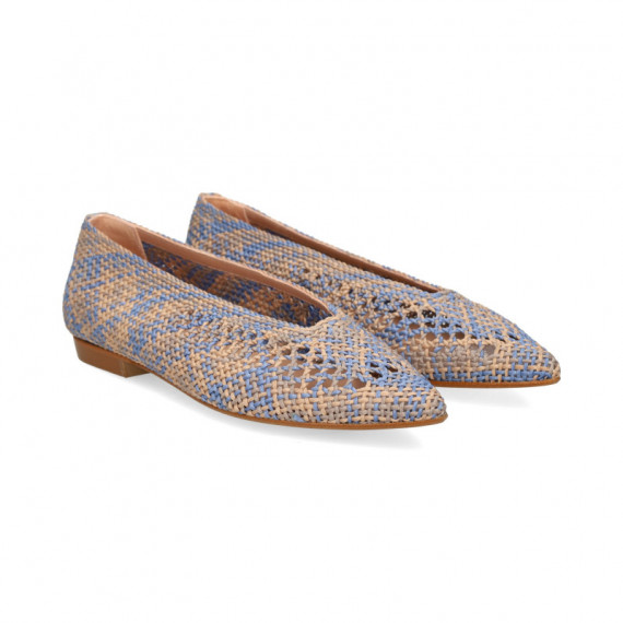 Bailarina Crochet Multi Azul  MIUXA