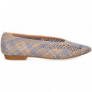 Bailarina Crochet Multi Azul  MIUXA