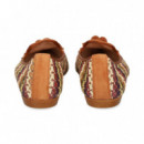 Bailarina Popo Rafia Multi Cuero  MIUXA