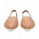 Bailarina Cs/talon Crochet Cuero  MIUXA