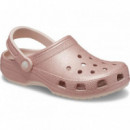 Zuecos Unisex Classic Glitter U de CROCS