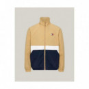 Tjm Essential Colorblock Jacket Tawny Sa  TOMMY JEANS