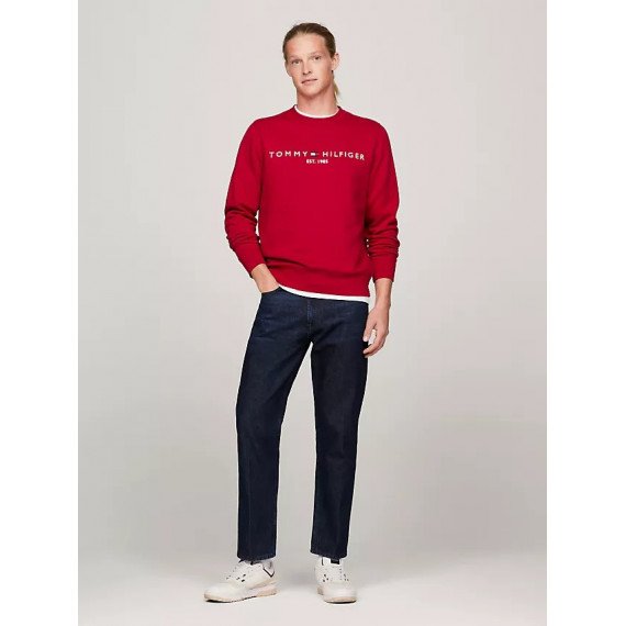 Tommy Logo Sweatshirt Royal Berry  TOMMY HILFIGER