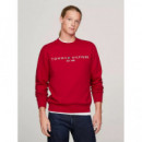 Tommy Logo Sweatshirt Royal Berry  TOMMY HILFIGER
