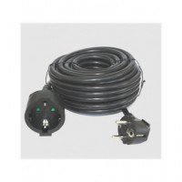 SILVER Alargador Corriente Schucko 3Mtrs 9223 Negro