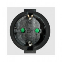 SILVER Alargador Corriente Schucko 2Mtrs 9222 Negro