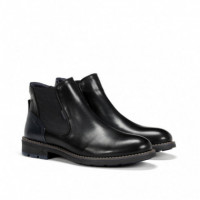 FLUCHOS Botín Negro F1343-HABANA NEGRO+COM4