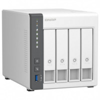 QNAP Nas de 4 Bahia TS-433-4G Crea una Nube Privada Personal y un Centro Multimedia Doméstico con una Npu Integrada para Potenc
