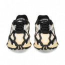 Deportivo Malla+nobuck Cuero+negro  LACOSTE